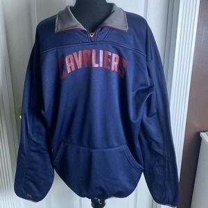 NBA Cleveland Cavaliers Mens Basketball Sweatshirt Blue Maroon Sz 2XL Majestic